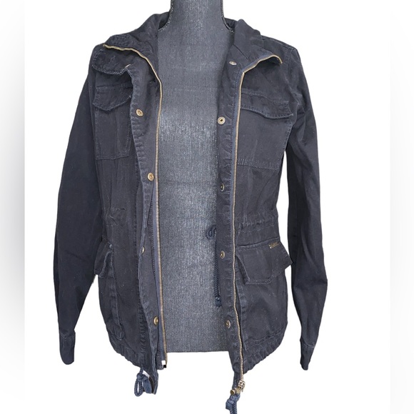 Women’s Black Utility Jacket size small - Picture 3 of 6